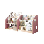 Bibliothèque & Étagère À Jouets Duo – Bleu Clair & Rose