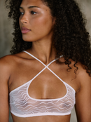 Brassière White Waves Graphique