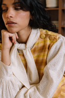 Plastron Gaston - Tartan Jaune