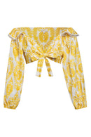 Top Aleksandra - Broderies Jaune