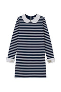 Long-Sleeve Dress - Smoking / Marshmallow - Women