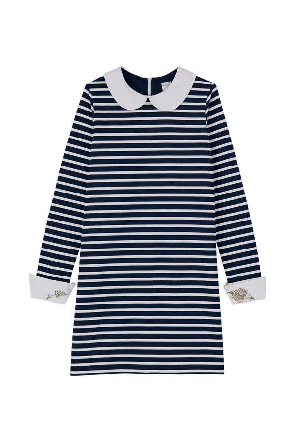 Long Sleeve Dress - Tuxedo / Marshmallow - Women
