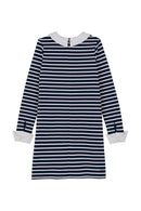 Vestido de manga larga - Esmoquin / Marshmallow - Mujer