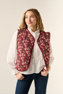 Gilet Daisy Bordeaux