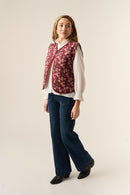 Gilet Daisy Bordeaux