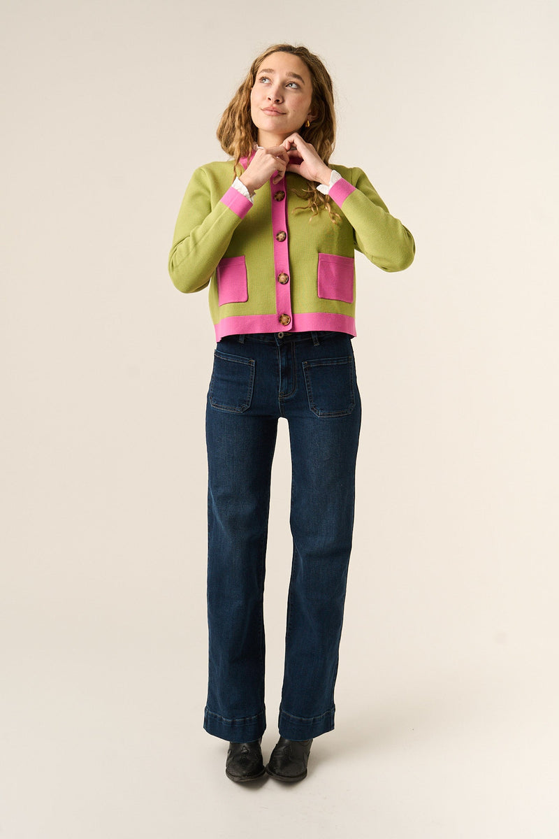 Cardigan Dahlia Vert