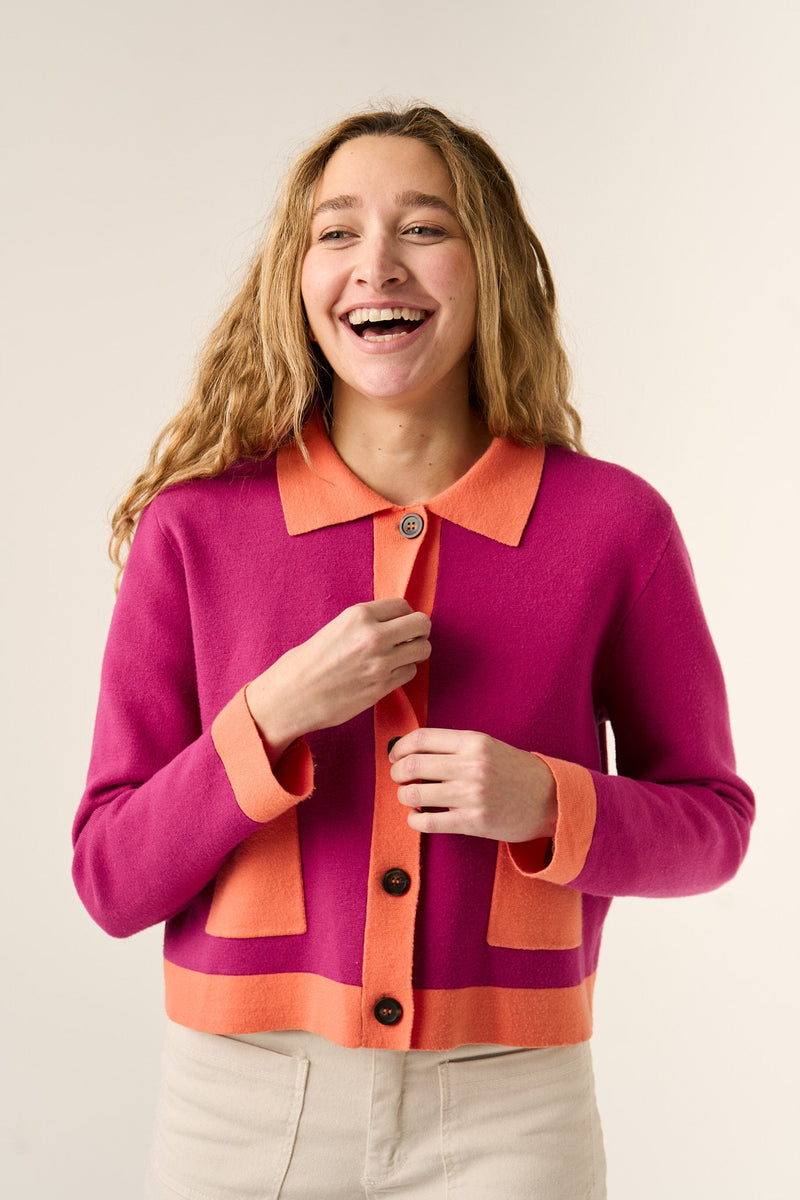 Cardigan Dahlia Rose