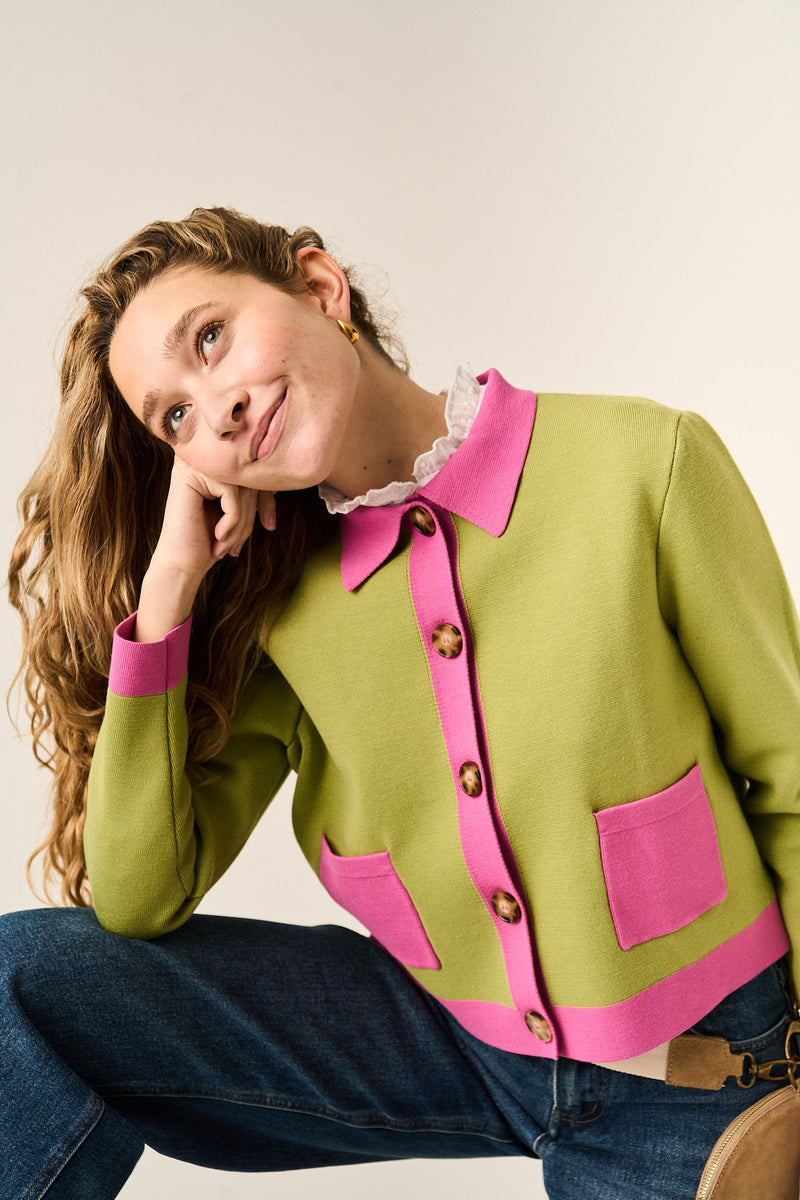 Cardigan Dahlia Vert