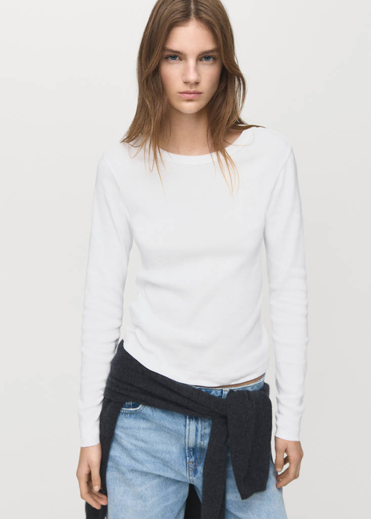 T-Shirt Coton Manches Longues