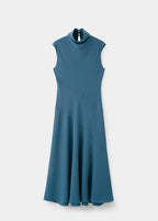 Robe Longue À Col Drapé