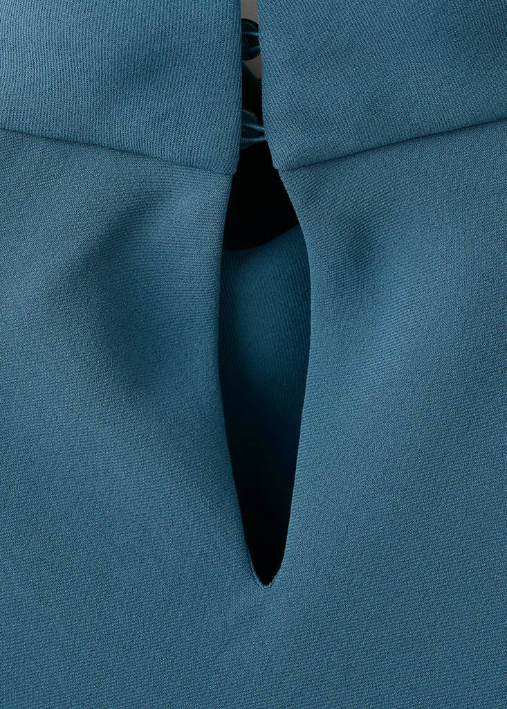 Robe Longue À Col Drapé