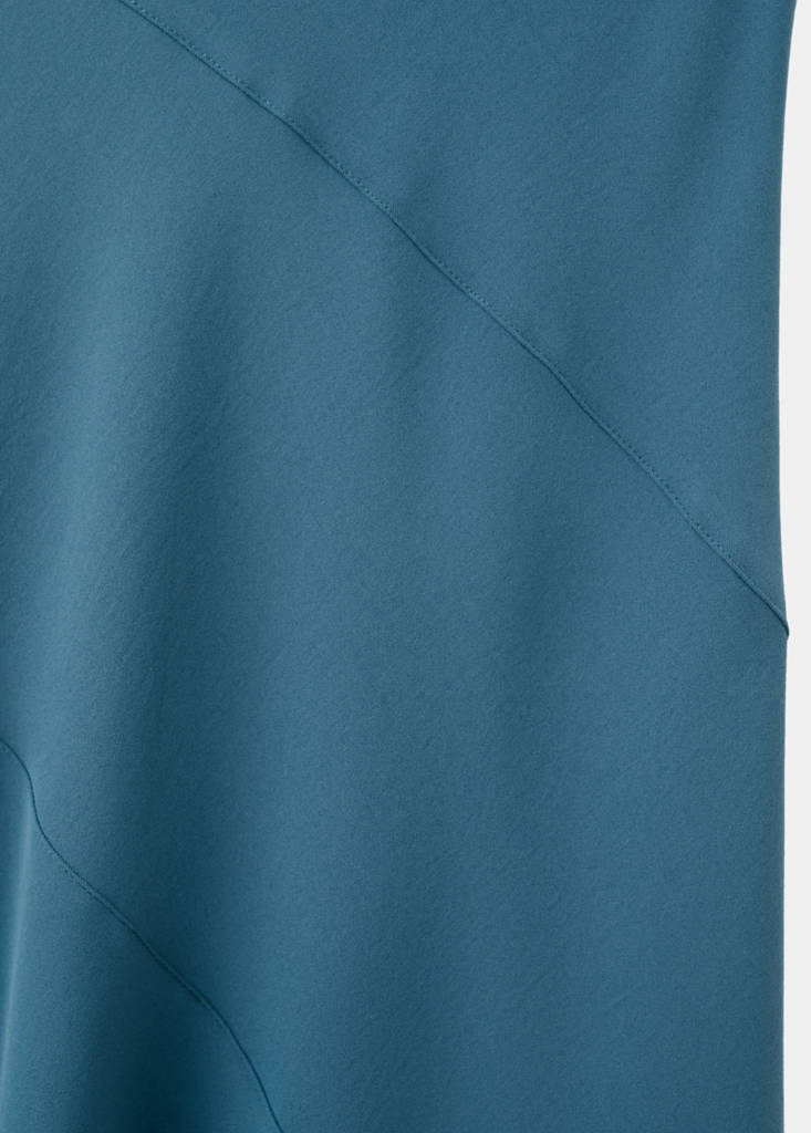 Robe Longue À Col Drapé