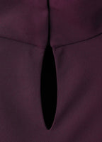 Robe Longue À Col Drapé