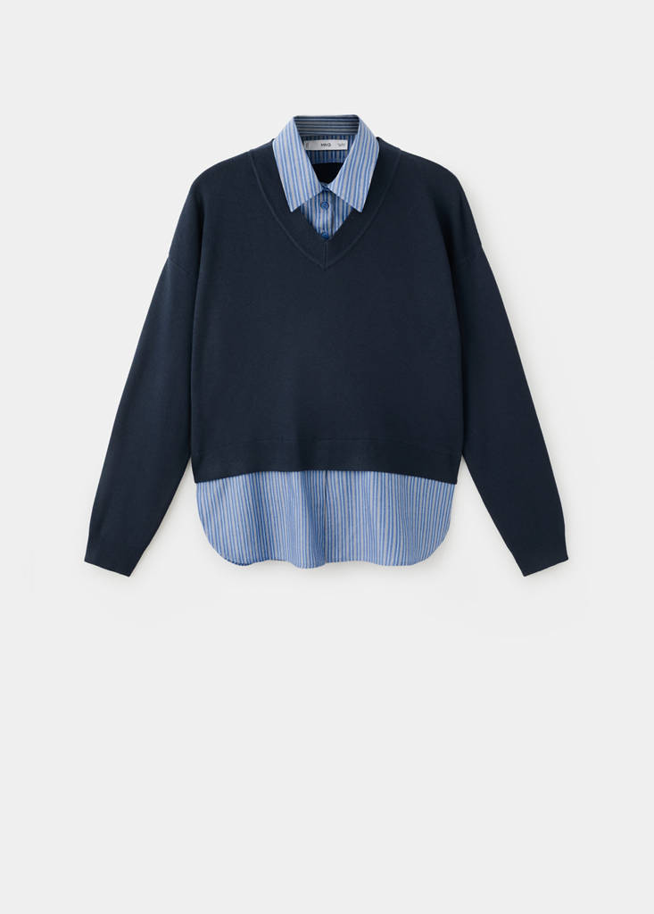 Pull-Over Chemise Combiné