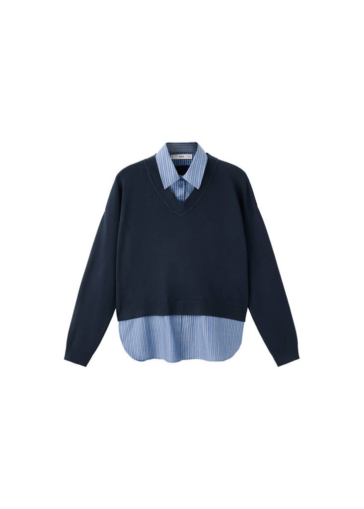 Pull-Over Chemise Combiné