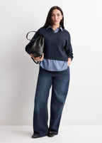 Pull-Over Chemise Combiné