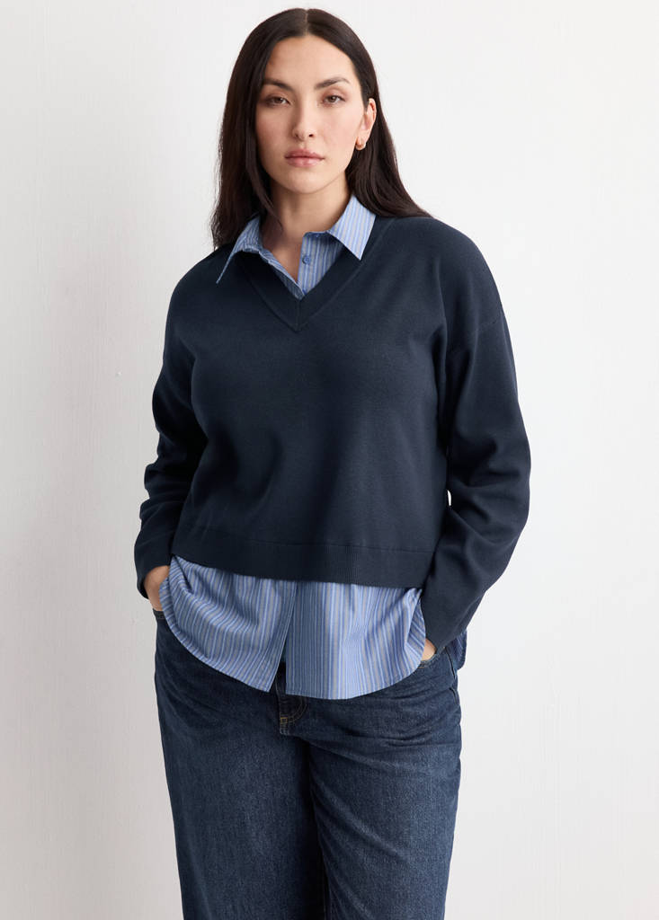 Pull-Over Chemise Combiné