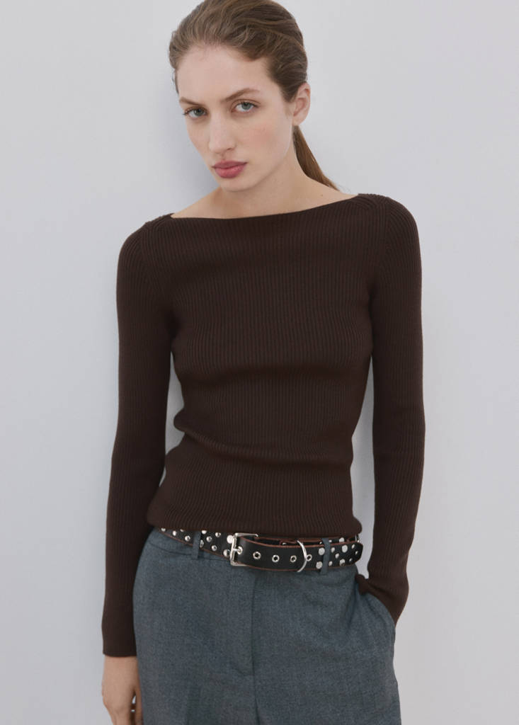 Pull Maille Col Bateau