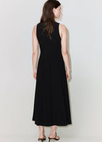 Robe Col Montant Godets