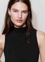 Robe Col Montant Godets