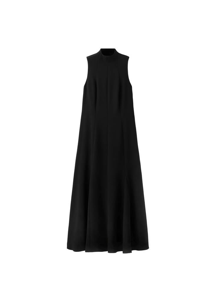 Robe Col Montant Godets