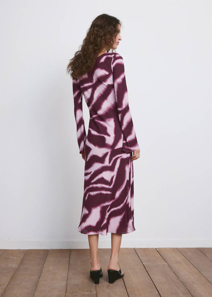 Robe Évasée Imprimé Animal