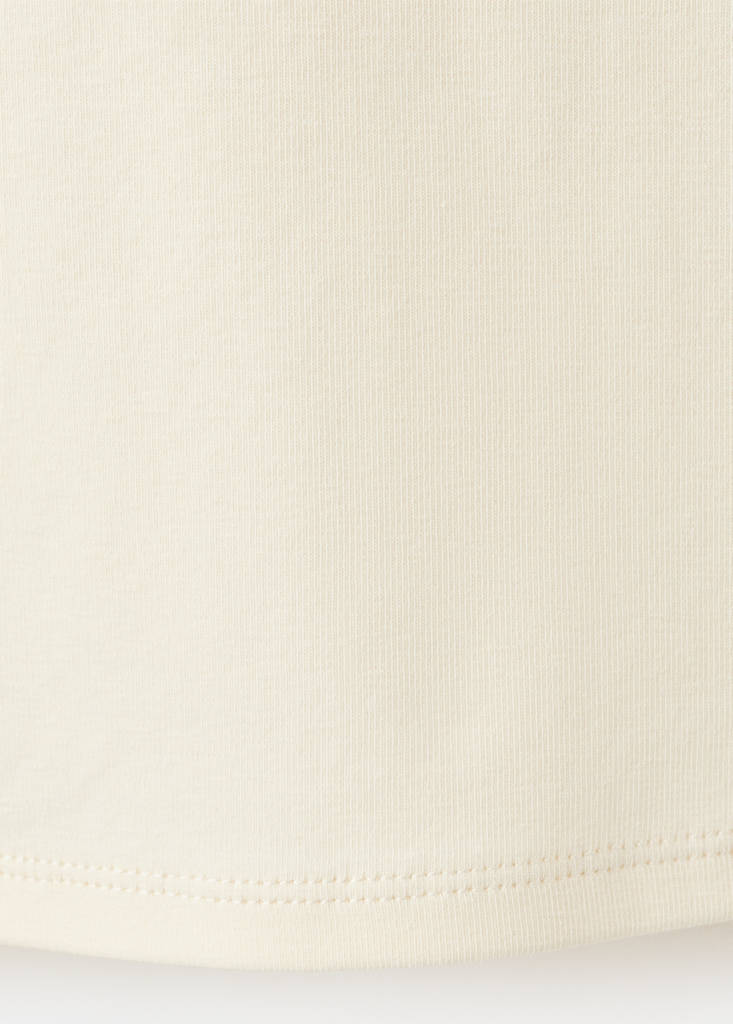 T-Shirt En Coton Avec Liseré Contrasté