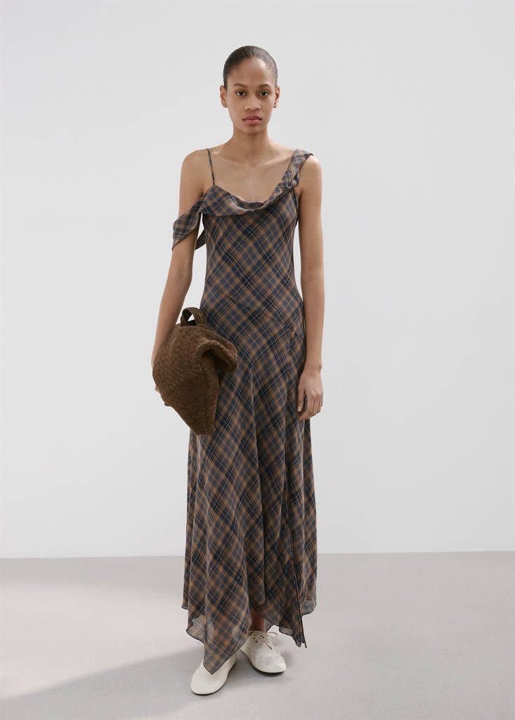 Robe Asymétrique Carreaux