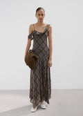 Robe Asymétrique Carreaux