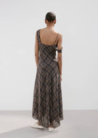 Robe Asymétrique Carreaux
