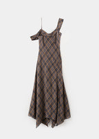Robe Asymétrique Carreaux