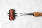 Meat Fork - Wooden Handle - Stainless Steel