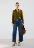 Jean Style Jupe-Culotte Catherin Taille Haute