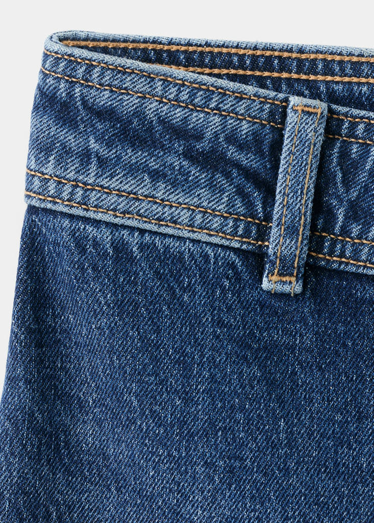 Jean Style Jupe-Culotte Catherin Taille Haute