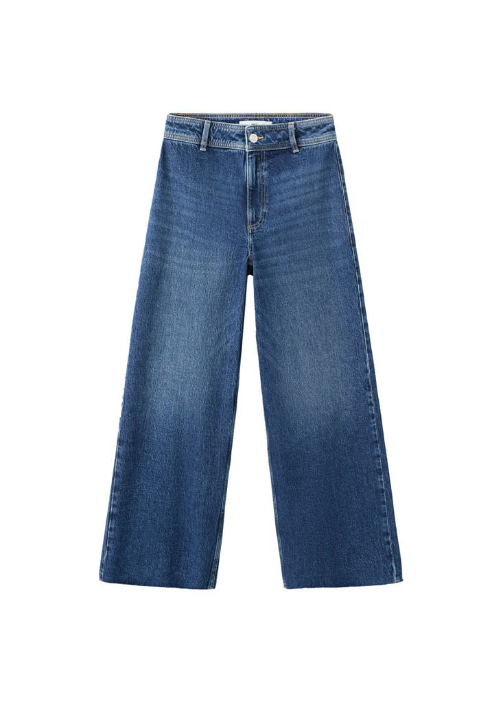 Jean Style Jupe-Culotte Catherin Taille Haute
