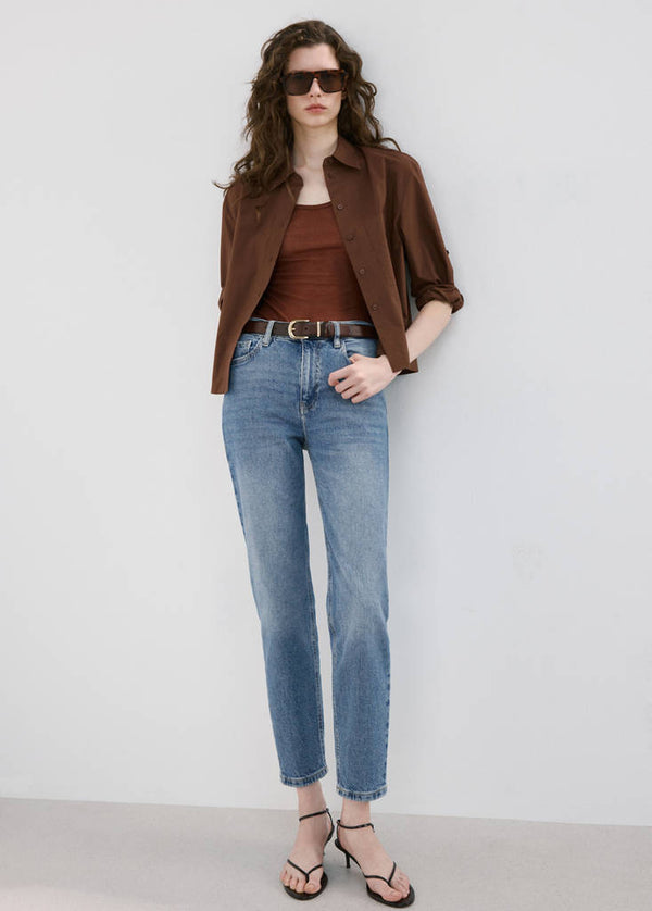 Jeans Newmom Comfort a Vita Alta