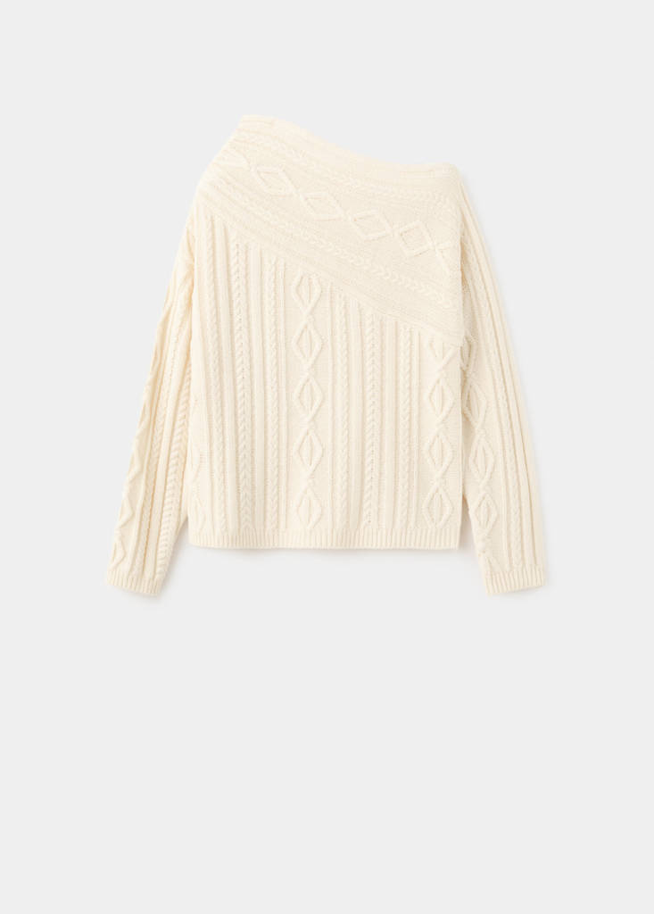 Pull-Over Laine Mélangée Torsades