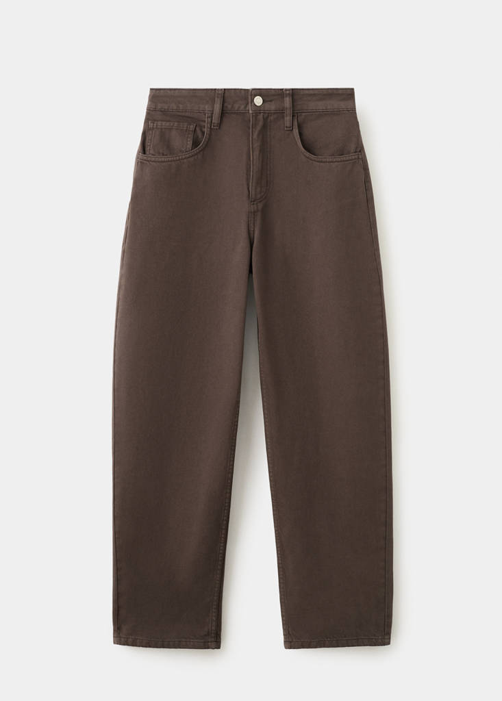 Jean Barrel Taille Haute