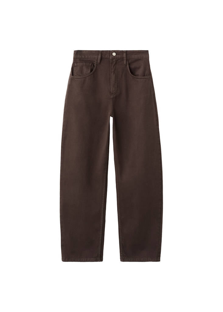 Jean Barrel Taille Haute