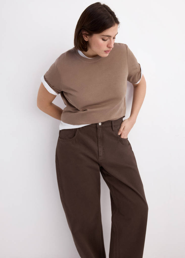 Jean Barrel Taille Haute