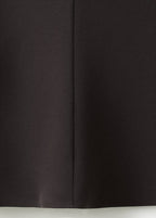 Robe Col Drapé Et Manches Longues