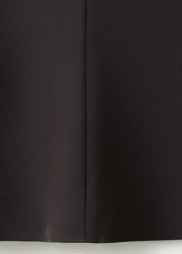 Robe Col Drapé Et Manches Longues