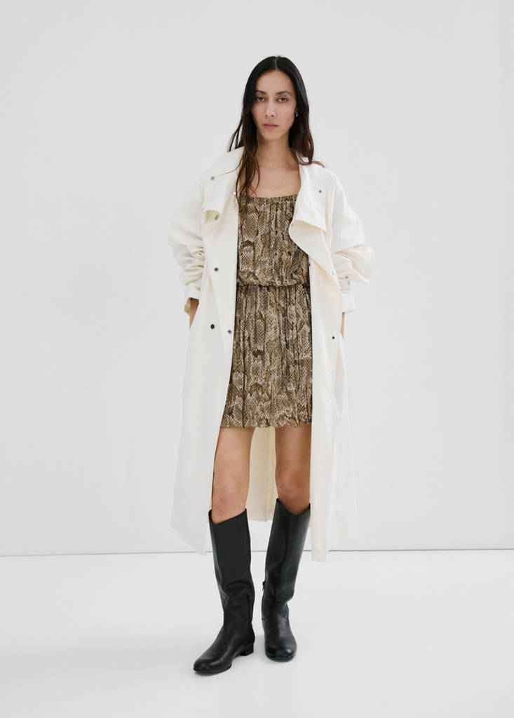 Robe Fluide En Imprimé Animal