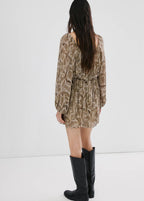 Robe Fluide En Imprimé Animal