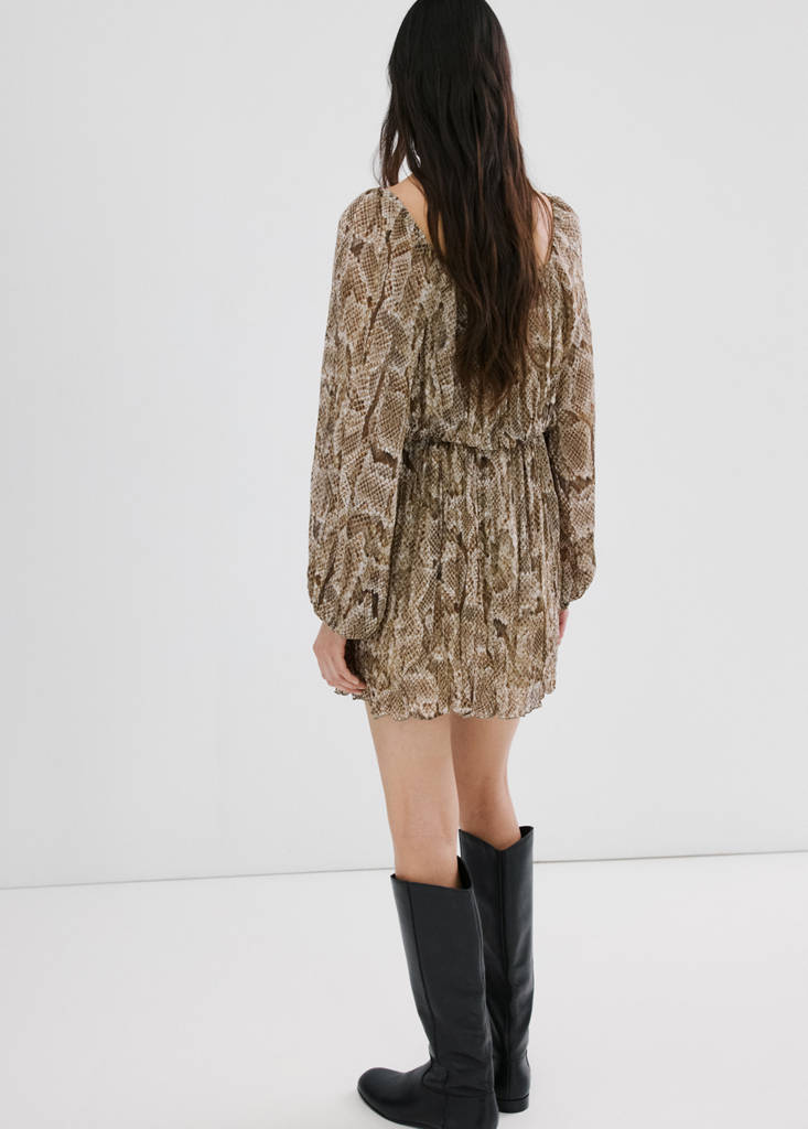 Robe Fluide En Imprimé Animal