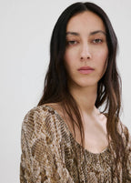 Robe Fluide En Imprimé Animal