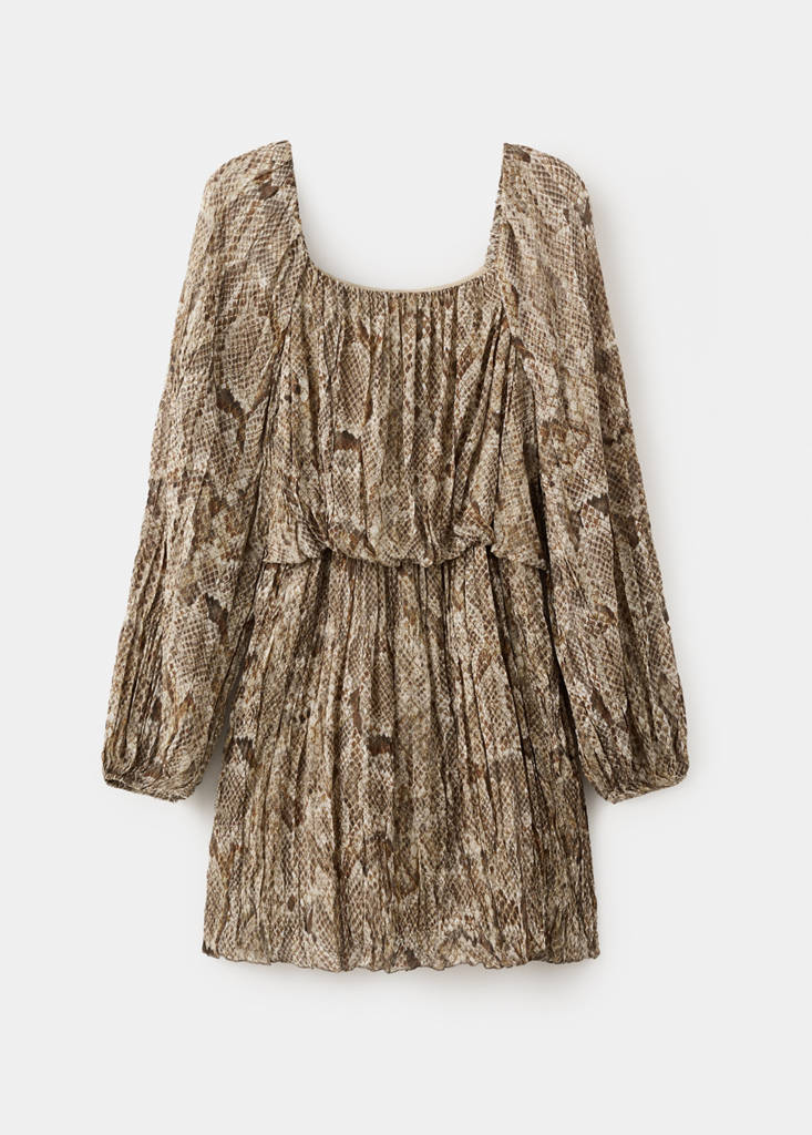 Robe Fluide En Imprimé Animal