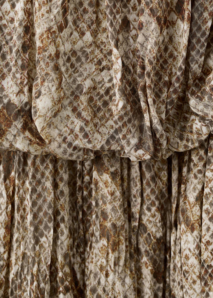 Robe Fluide En Imprimé Animal