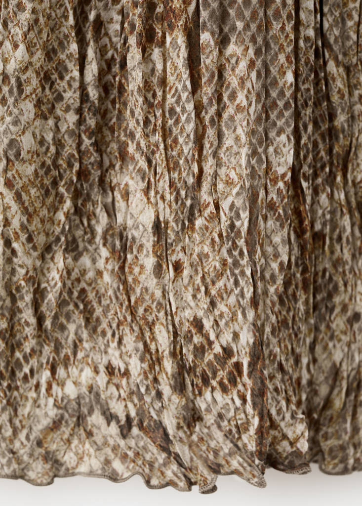 Robe Fluide En Imprimé Animal