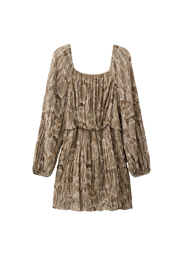 Robe Fluide En Imprimé Animal